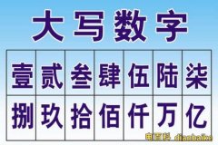 大写数字一到十怎么写？数字大写怎么写0到10及大写的一到十