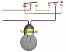 双联开关接线图、两个开关控制一盏灯的三种双联开关接线法